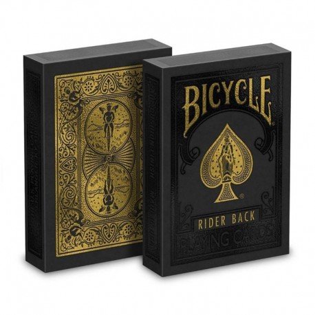 Bicycle - Black and Gold Rider Back Playing Cards