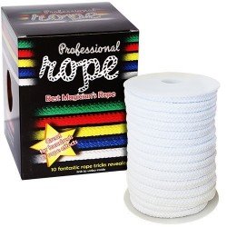 Professional Rope - 50 ft. soft WHITE (100% cotton)